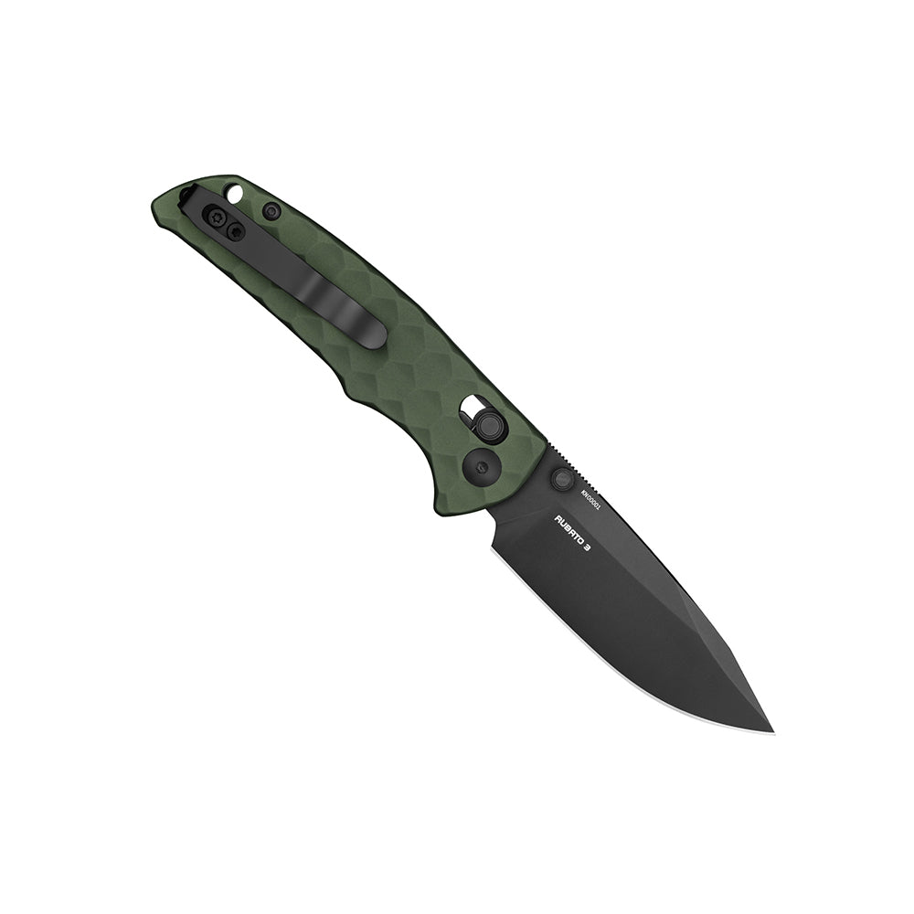 OKNIFE Rubato 3 2.96 In Rail Lock Drop Point Blade Knife