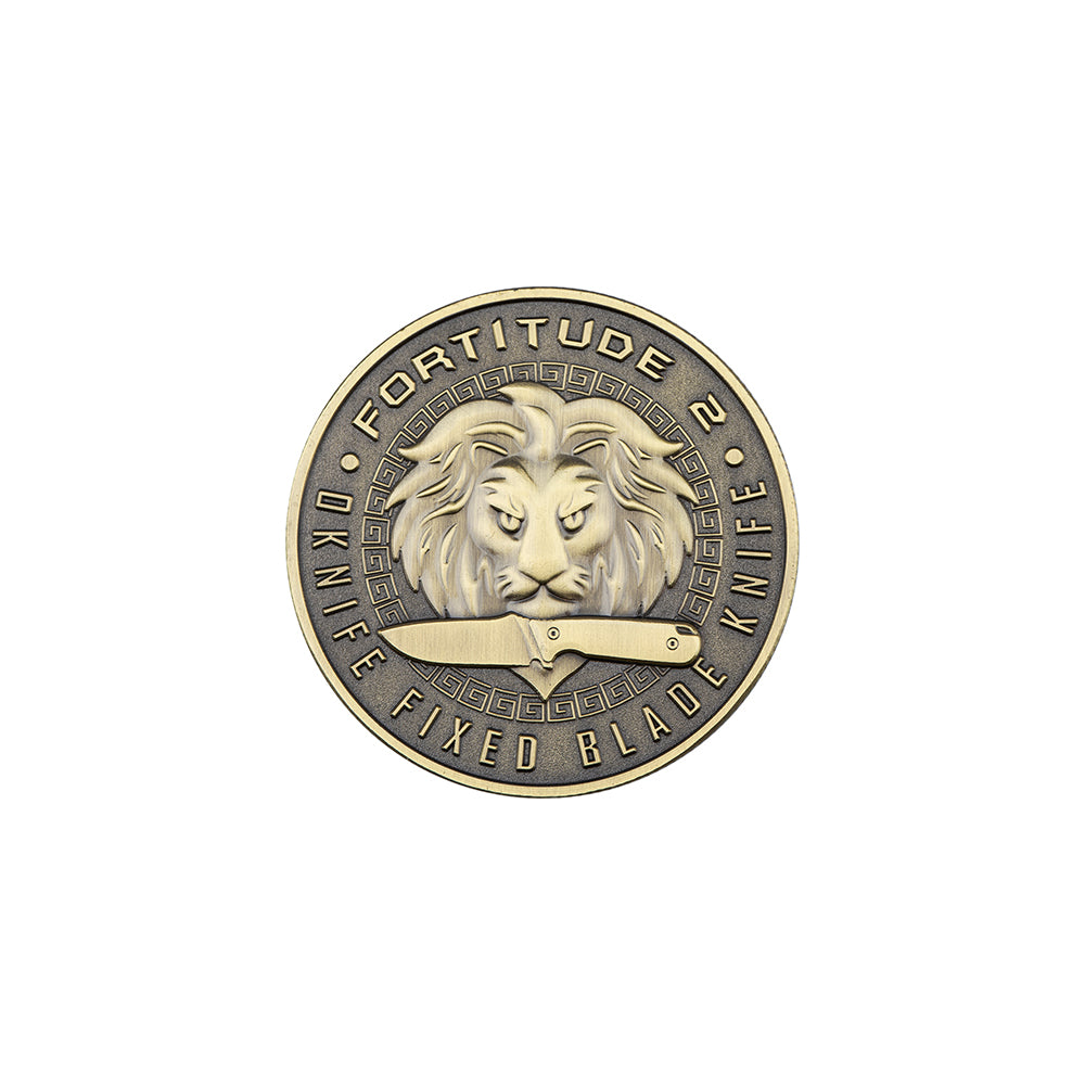 Fortitude 2 Full Tang Fixed Blade Knife with Leather Belt Sheath