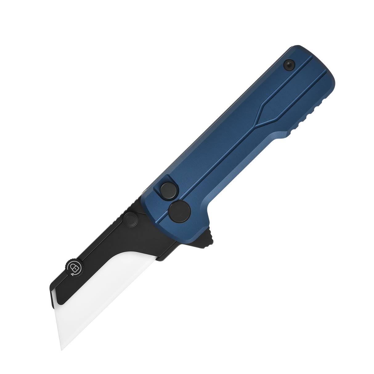 U1 Ultra Navy Blue Pocket Folding Utility Knife with Ceramic Blade