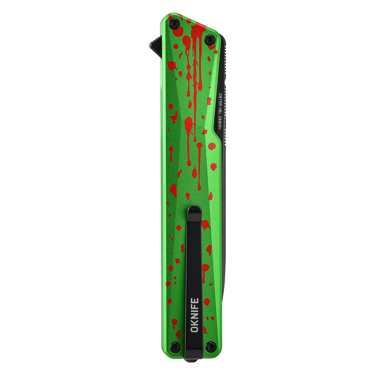 AION Zombie Green Flipper Folding Pocket Knife