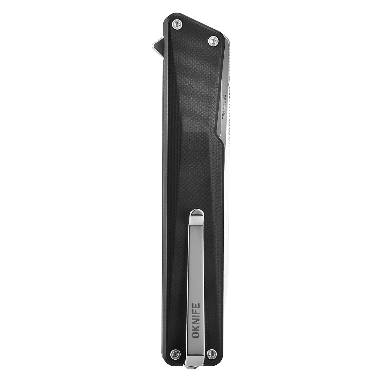 AION Black G10 Flipper Folding Pocket Knife