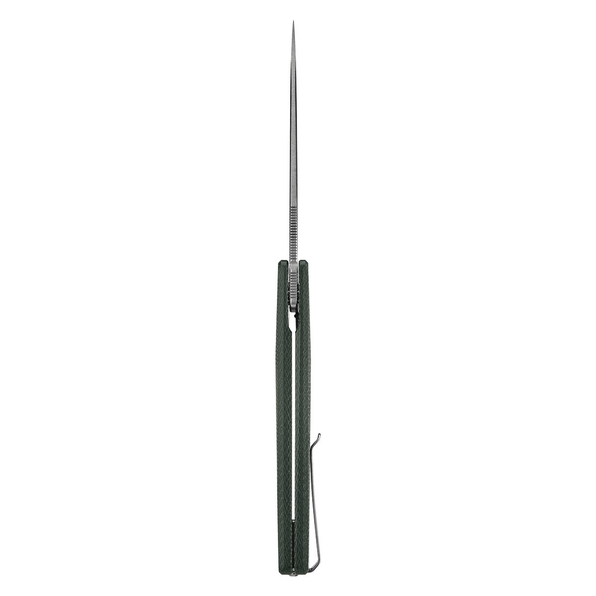 AION Green Micarta Flipper Folding Pocket Knife