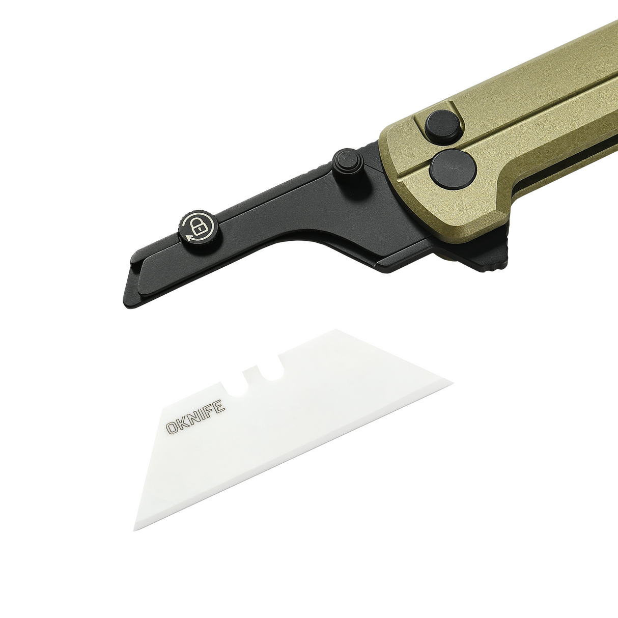 U1 Ultra Olive Green Pocket Folding Utility Knife with Ceramic Blade