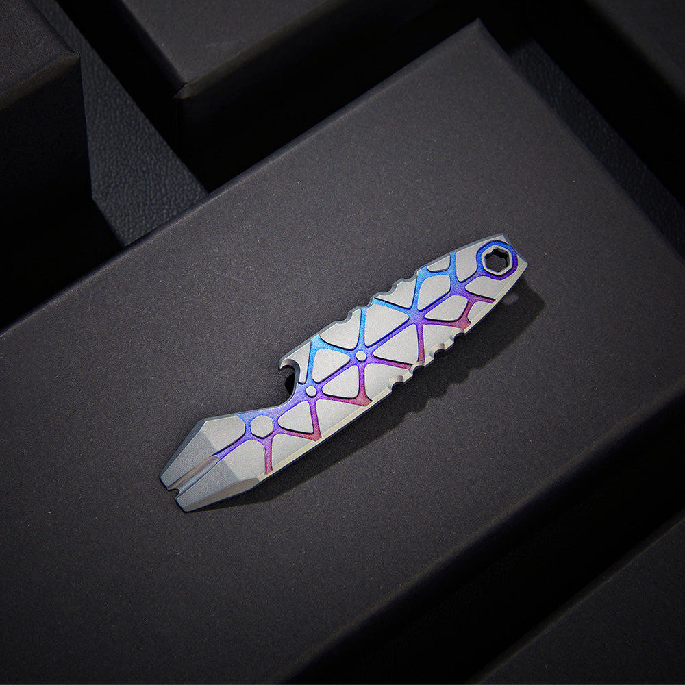 Otacle 2 Mini EDC Titanium Pry Bar with Pocket Clip
