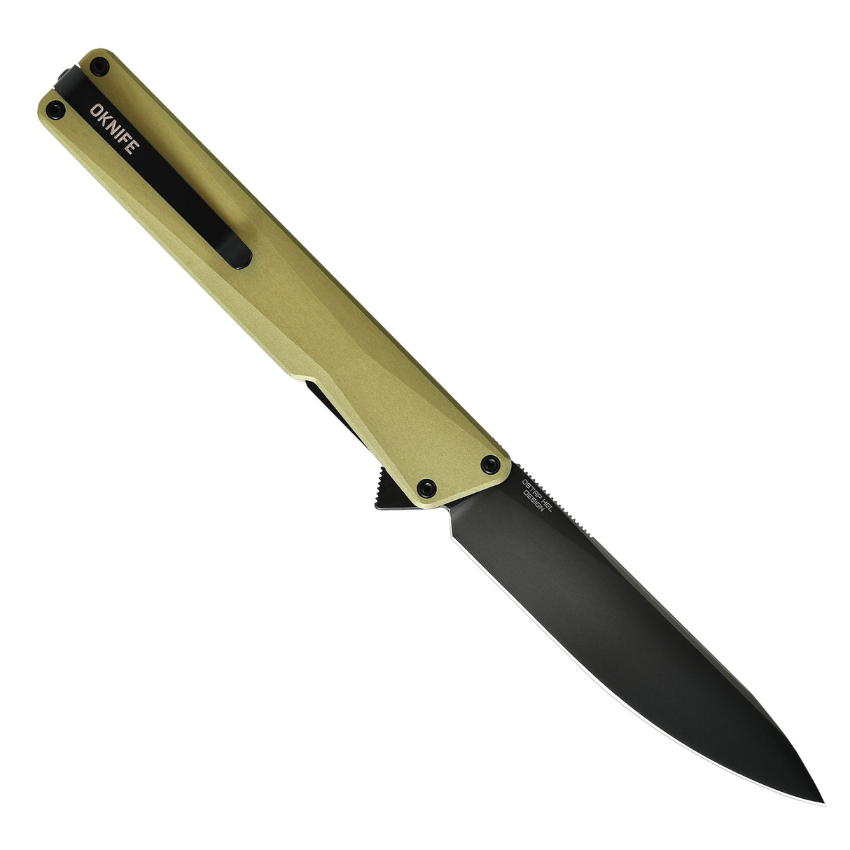AION Olive Green Flipper Folding Pocket Knife