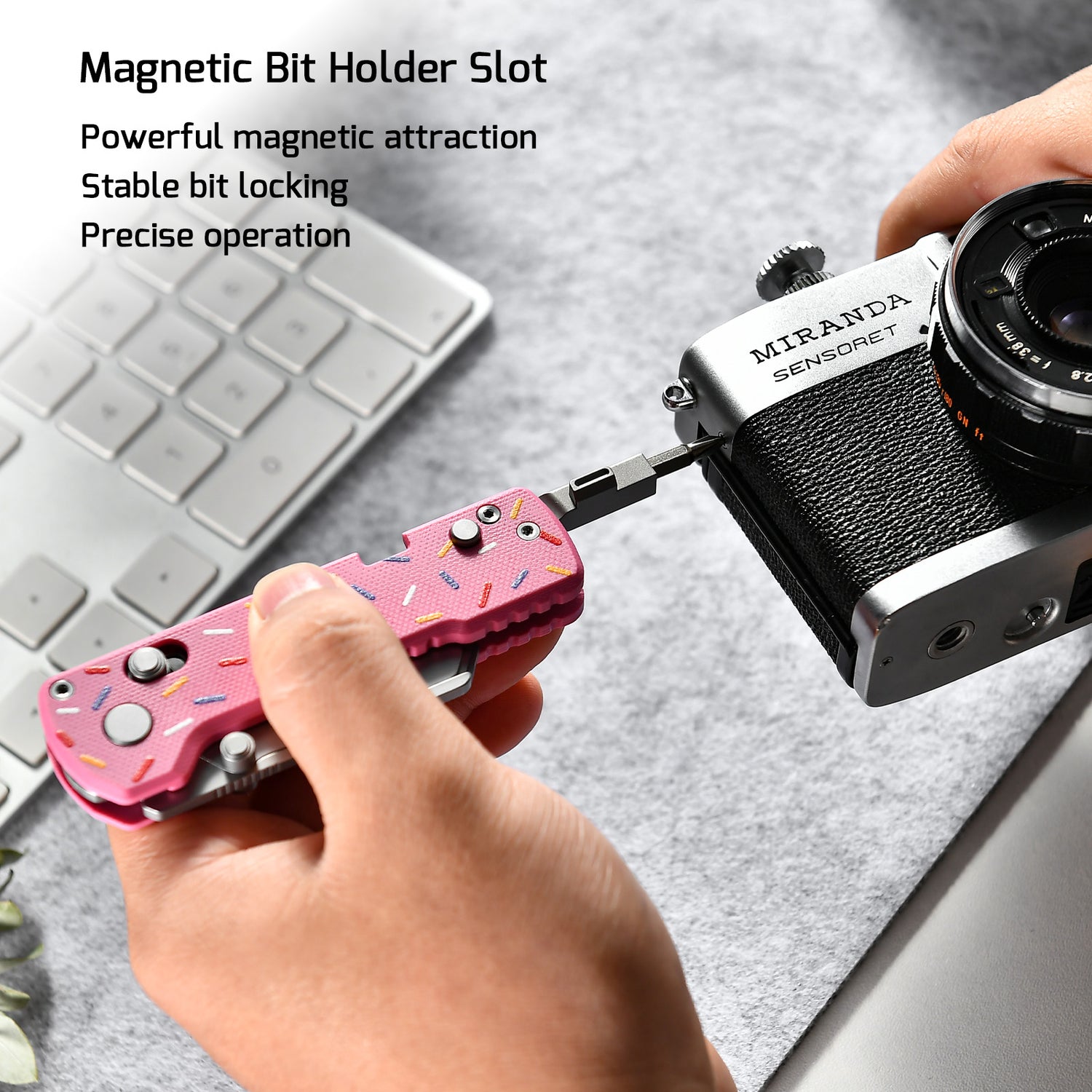 U1 Pro Doughnut Multitool Folding Utility Knife with Folding Screwdriver