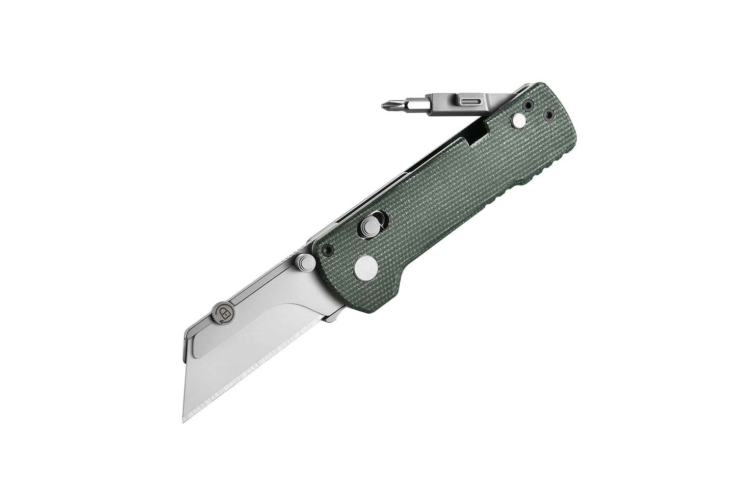 U1 Pro Carbon Fiber Overlay Multitool Folding Utility Knife with Folding Screwdriver