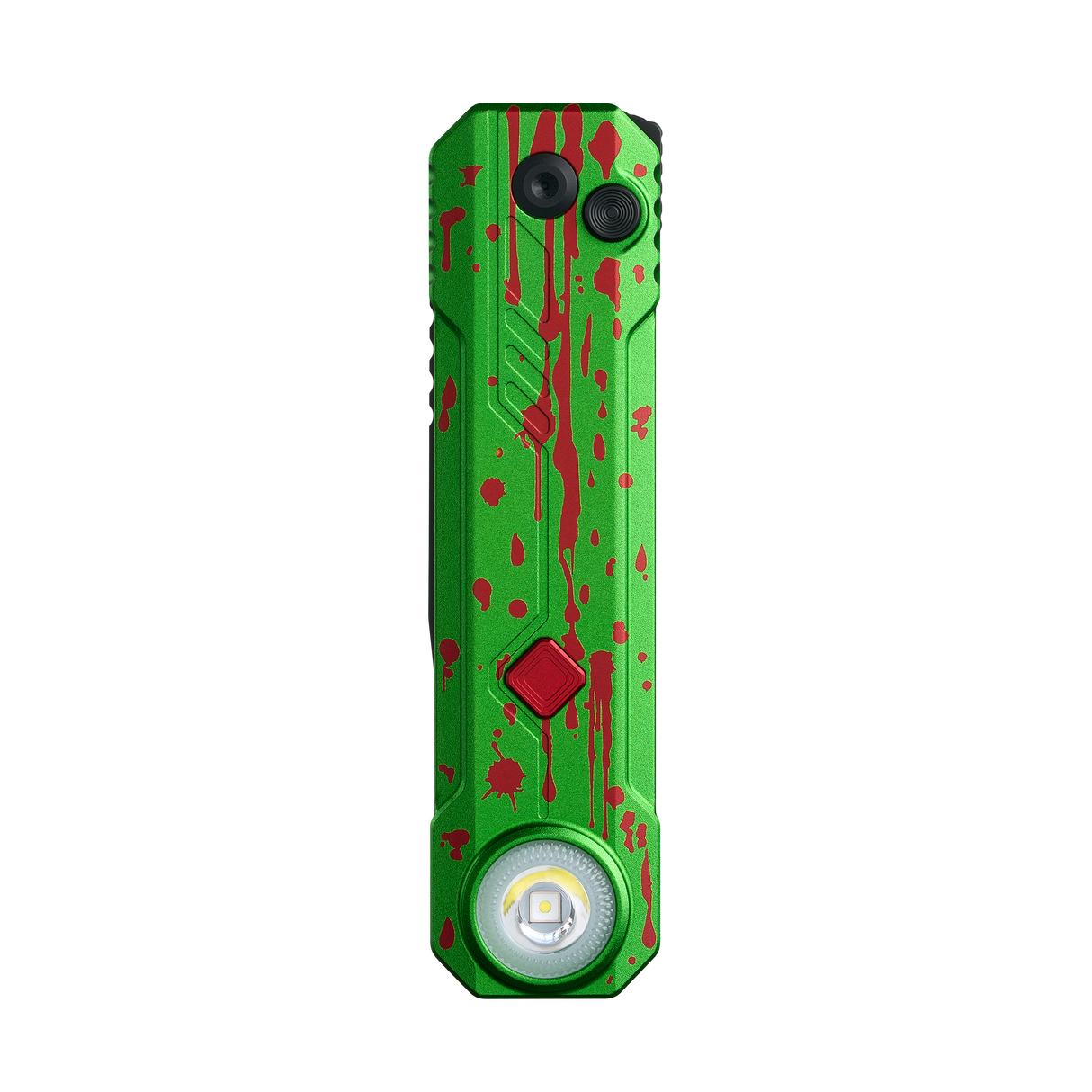 OKNIFE LK Zombie Green Folding Knife with Rechargeable Flashlight & RGB Light (Pre-order)