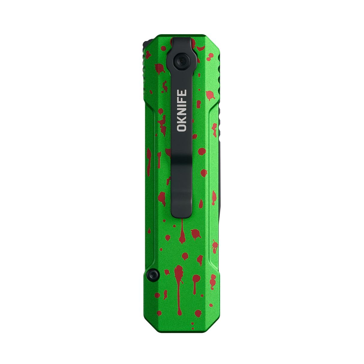 OKNIFE LK Zombie Green Folding Knife with Rechargeable Flashlight & RGB Light (Pre-order)