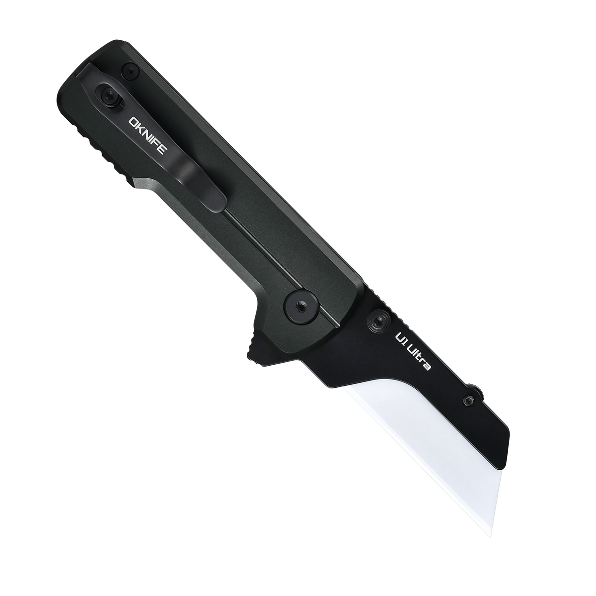 U1 Ultra Stealth Grey Pocket Folding Utility Knife with Ceramic Blade