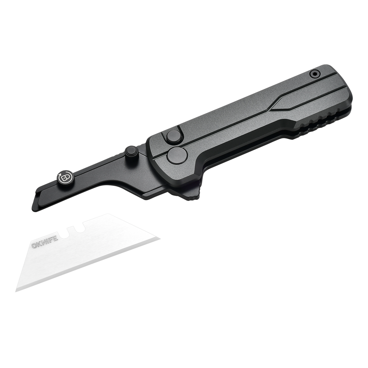 U1 Ultra Stealth Grey Pocket Folding Utility Knife with Ceramic Blade