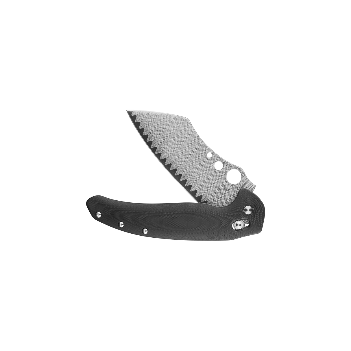 Sentry R1 Folding Chef Knife 4.61'' Steel Blade | Outdoor Kitchen Pocket Knife with G10 Handle (Damascus)