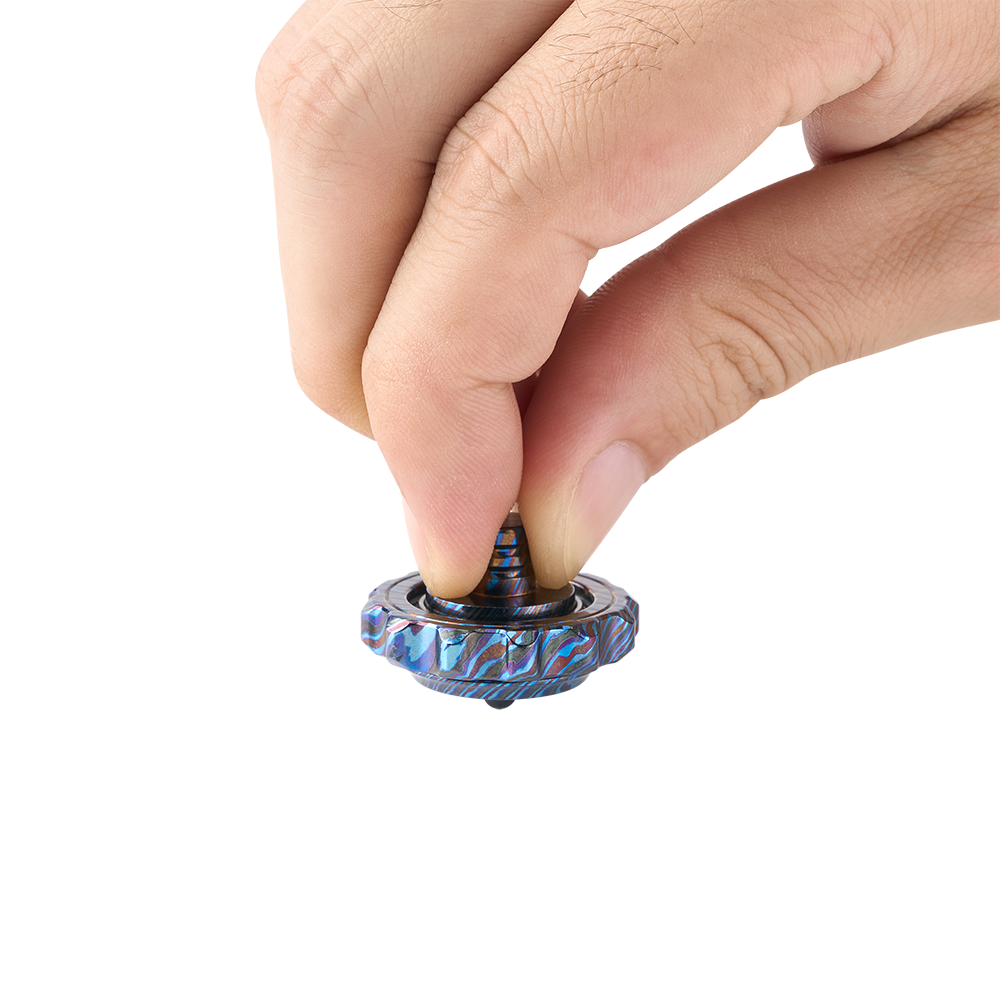 Spinning Top Zirconium Damascus