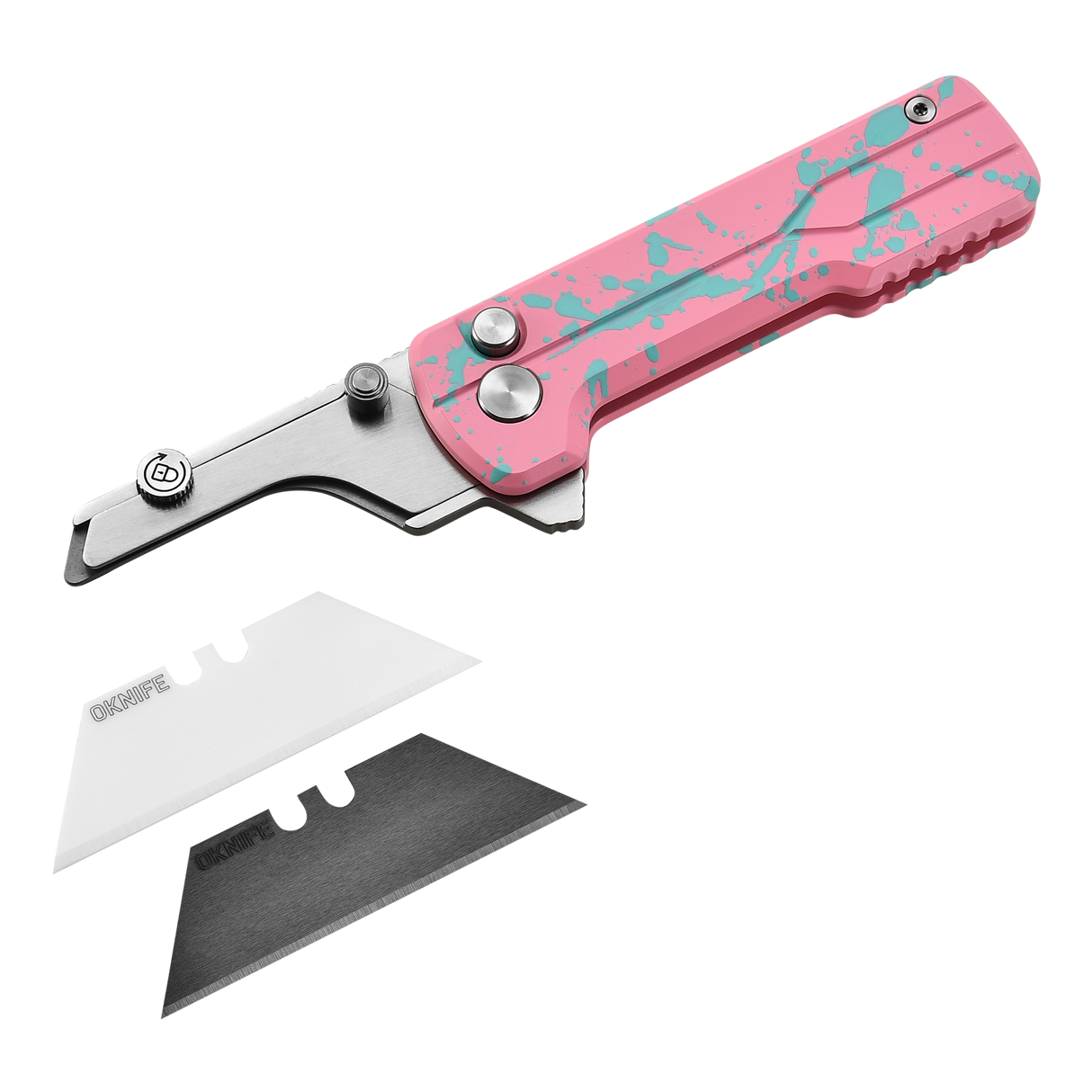 U1 Ultra Zombie Pink Pocket Folding Utility Knife with Ceramic Blade
