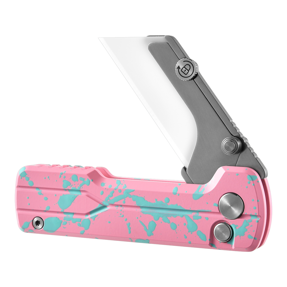 U1 Ultra Zombie Pink Pocket Folding Utility Knife with Ceramic Blade