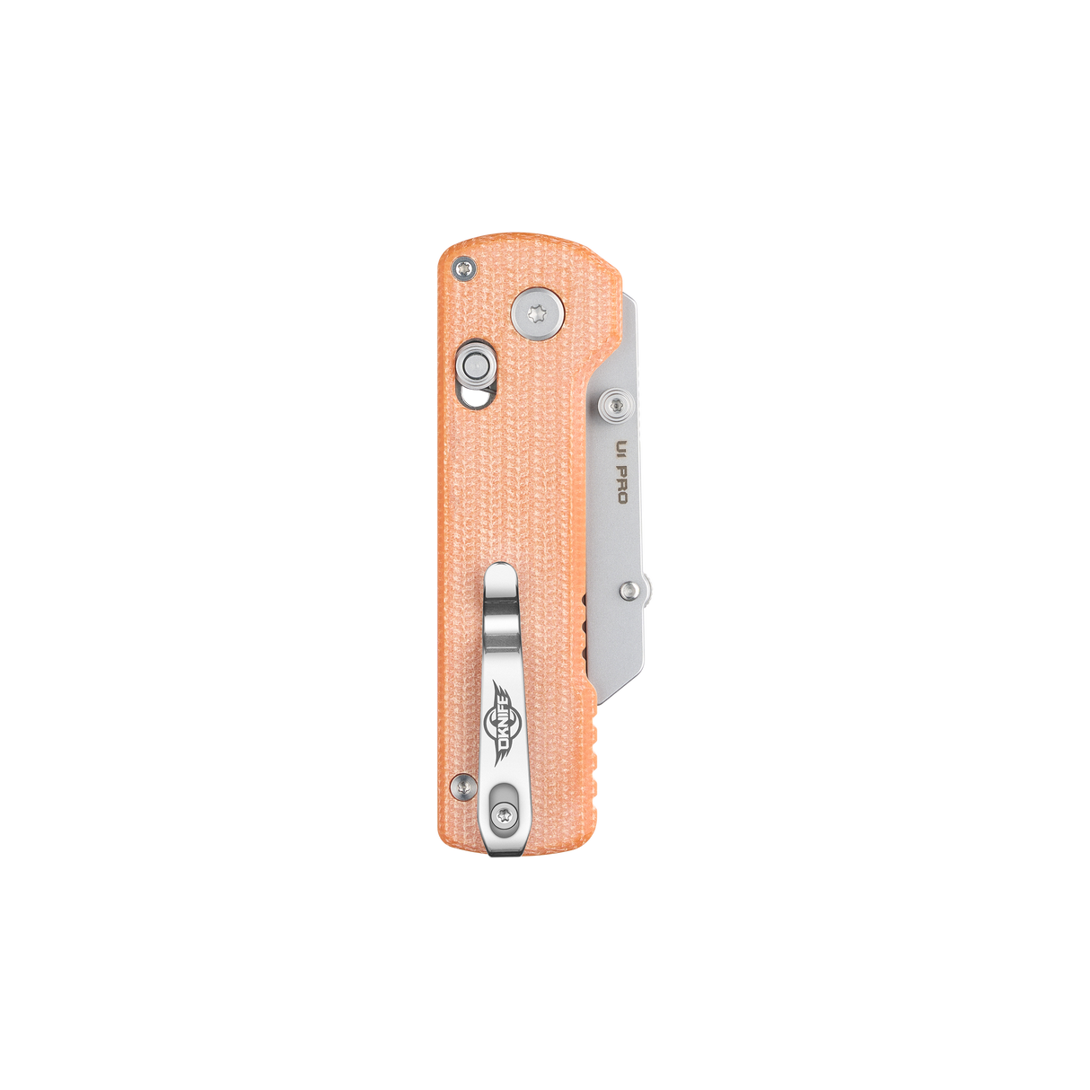 OKNIFE U1 Pro Utility Knife – Orange Micarta with Integrated Screwdriver & Quick-Change Blade System