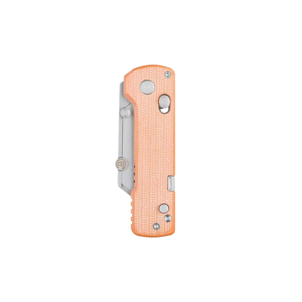 OKNIFE U1 Pro Utility Knife – Orange Micarta with Integrated Screwdriver & Quick-Change Blade System