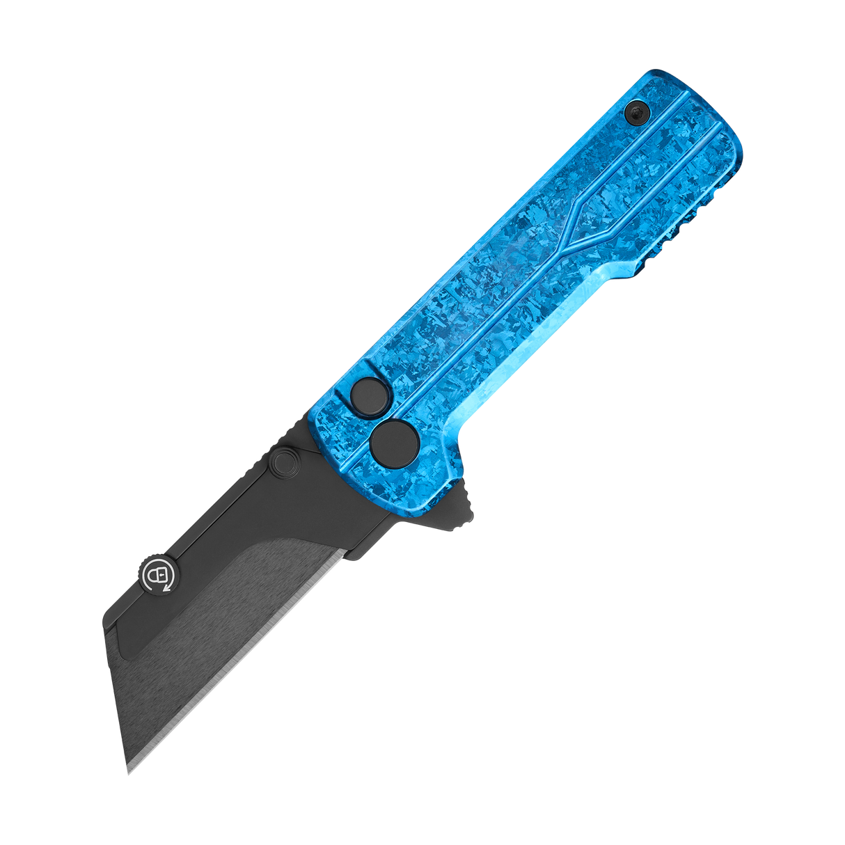 U1 Ultra Snowflake Blue Utility Knife with Ceramic Blade