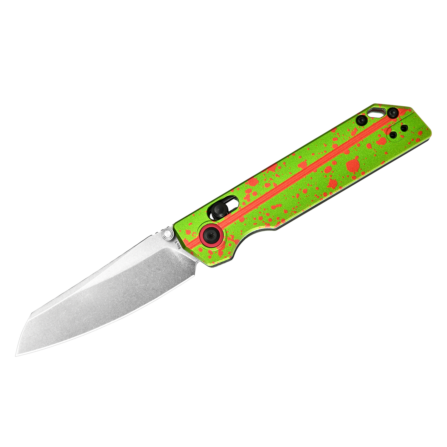 XEN Zombie Green Rail Lock Folding Pocket Knife