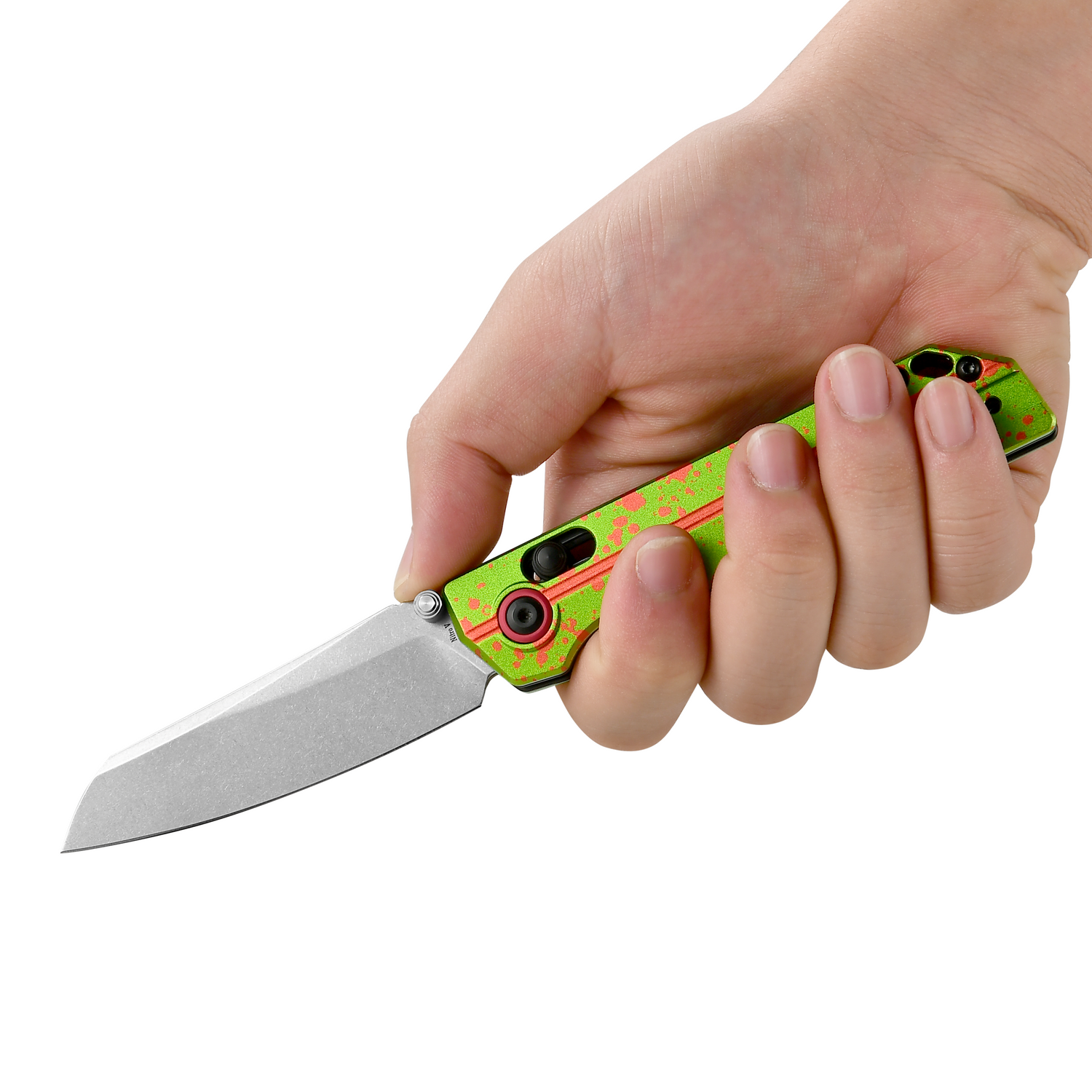 XEN Zombie Green Rail Lock Folding Pocket Knife