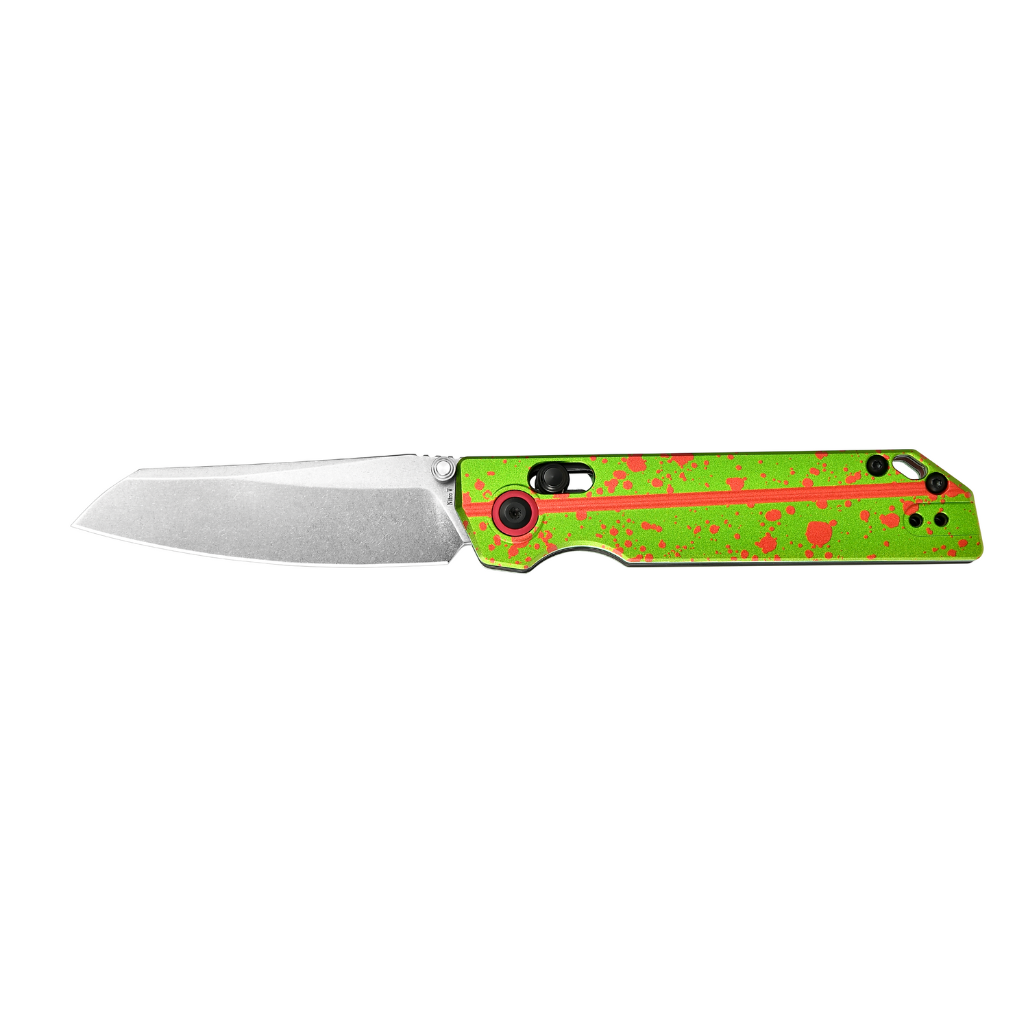 XEN Zombie Green Rail Lock Folding Pocket Knife