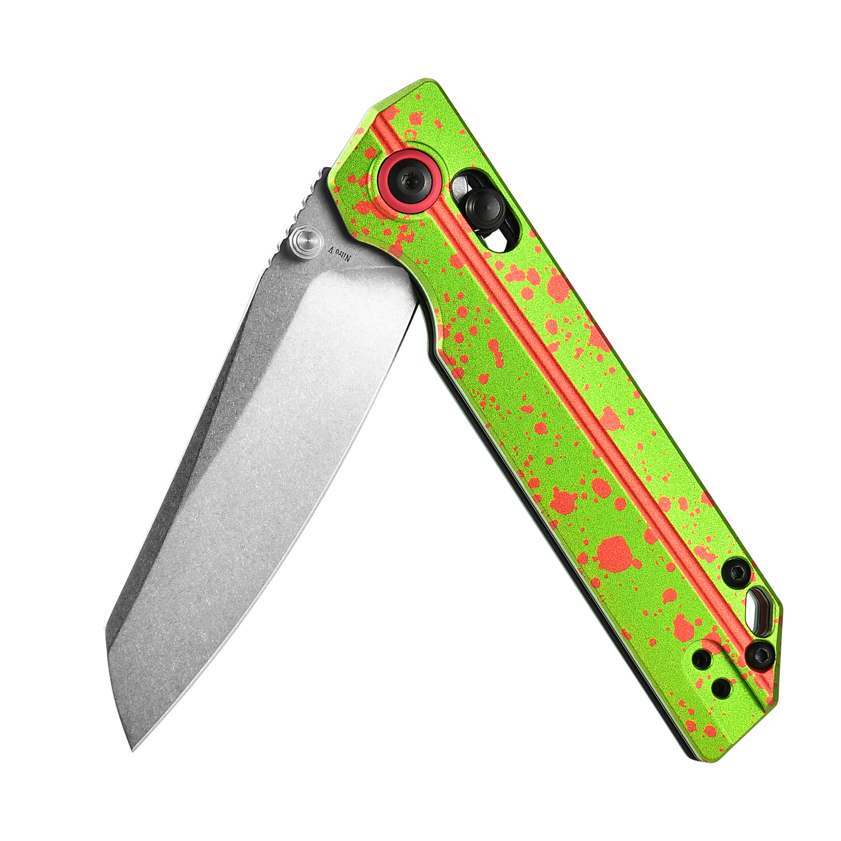 XEN Zombie Green Rail Lock Folding Pocket Knife