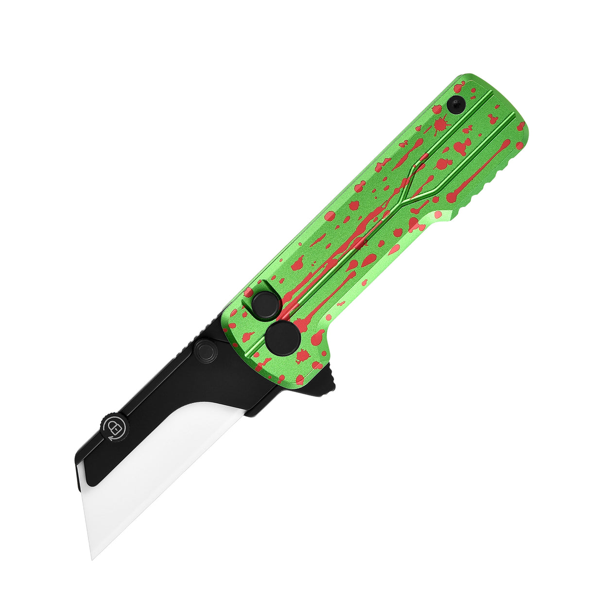 U1 Ultra Zombie Green Pocket Folding Utility Knife with Ceramic Blade