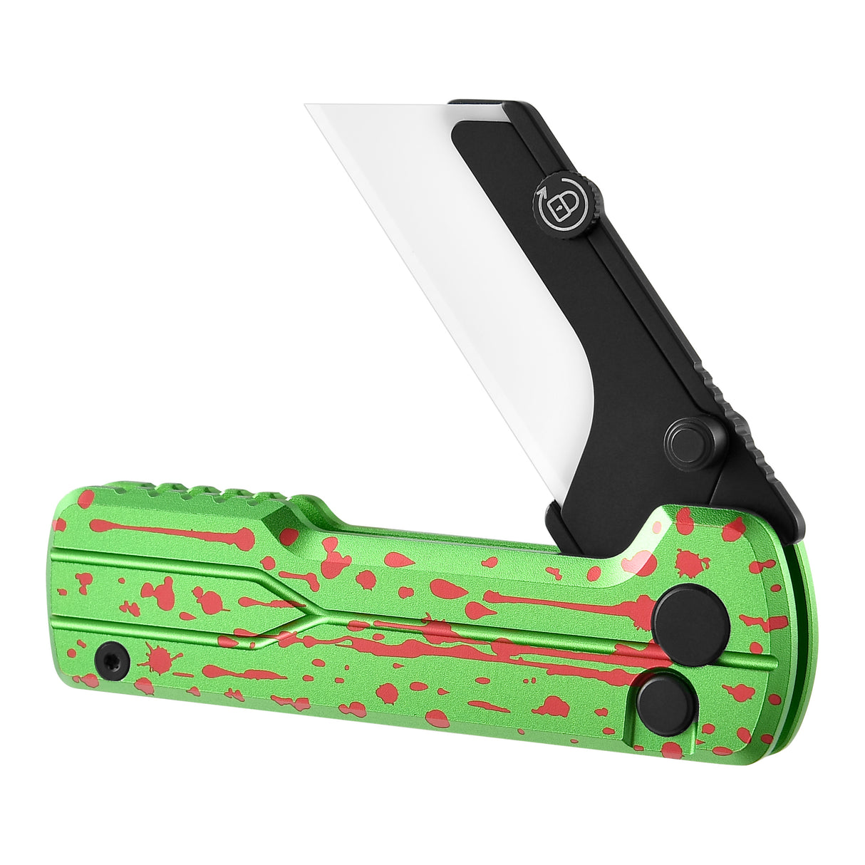U1 Ultra Zombie Green Pocket Folding Utility Knife with Ceramic Blade