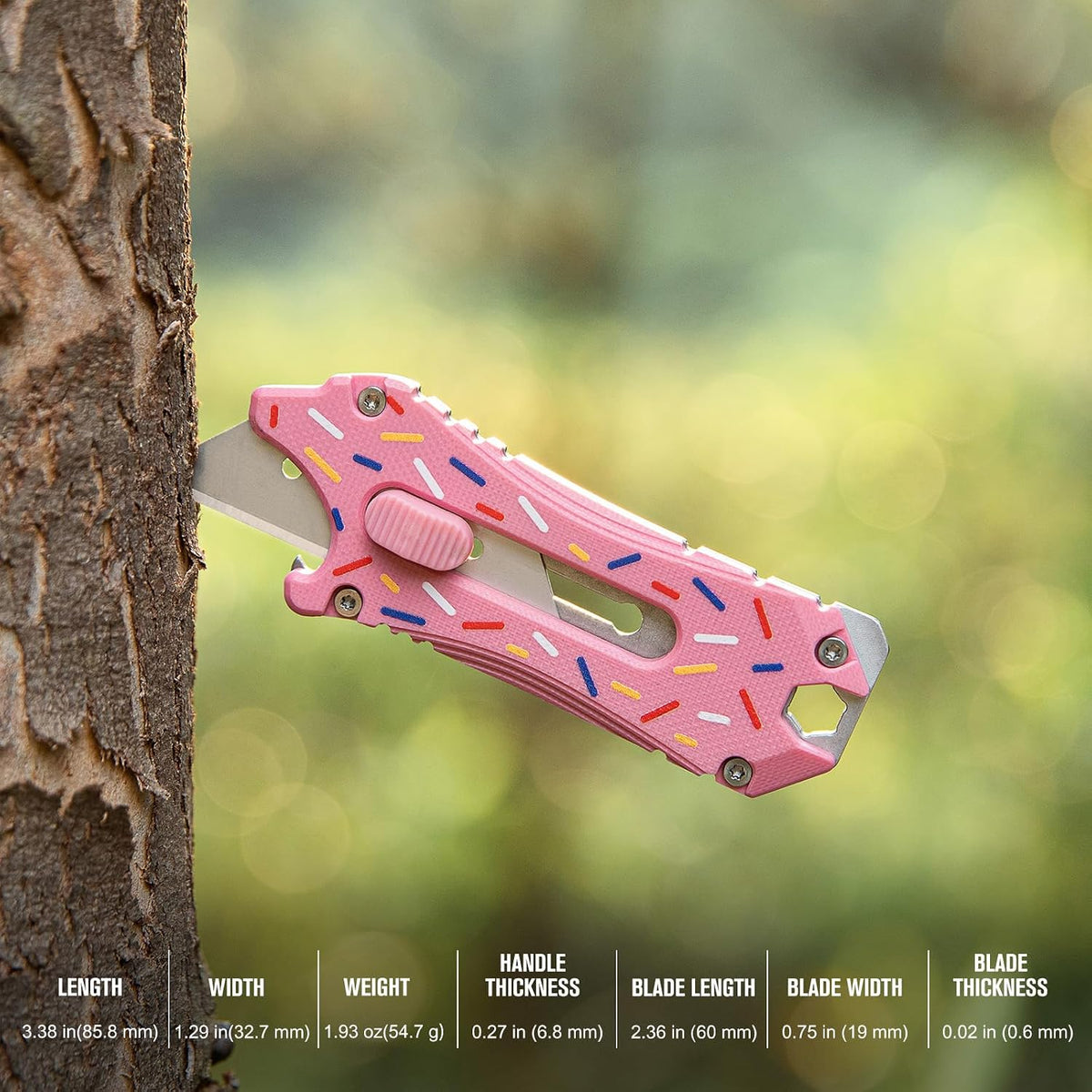 OKNIFE Otacle Doughnut EDC Retractable Utility Knife, 5-in-1 Multifunctional Tool