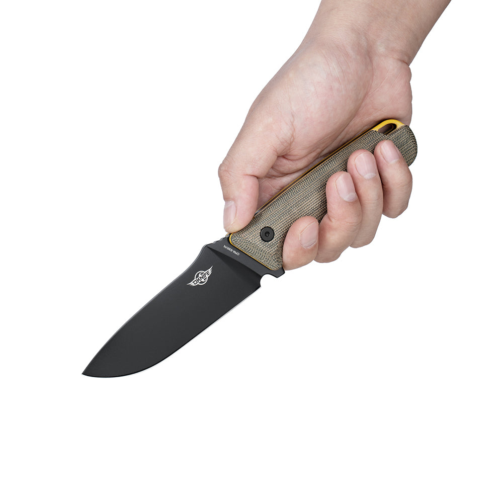 Fortitude 2 Full Tang Fixed Blade Knife with Leather Belt Sheath