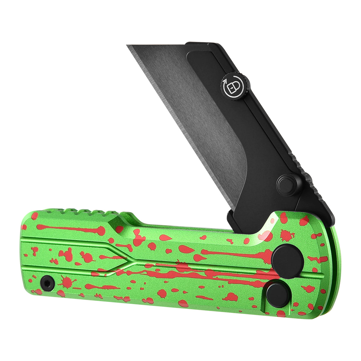 U1 Ultra Zombie Green Pocket Folding Utility Knife with Ceramic Blade
