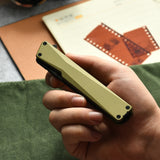 AION Olive Green Flipper Folding Pocket Knife