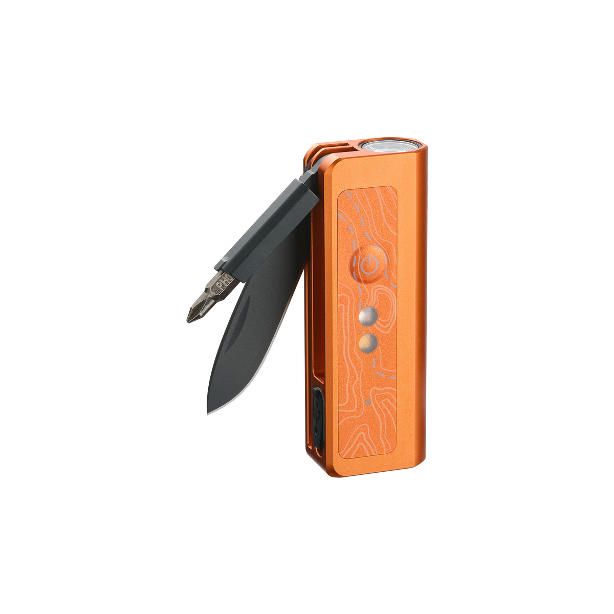 OKNIFE MK | 3-in-1 EDC Utility Tool | Flashlight, Pocket Knife & Screwdriver