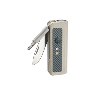 OKNIFE MK | 3-in-1 EDC Utility Tool | Flashlight, Pocket Knife & Screwdriver