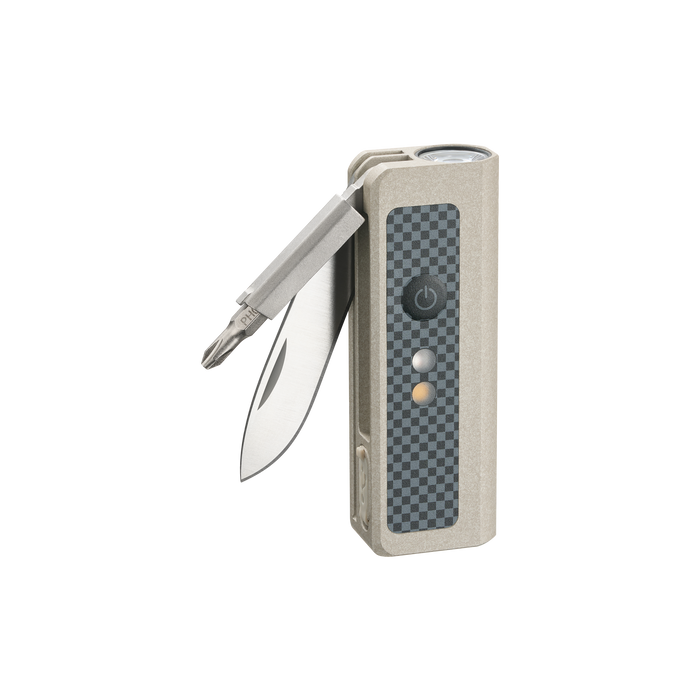 OKNIFE MK | 3-in-1 EDC Utility Tool | Flashlight, Pocket Knife & Screwdriver