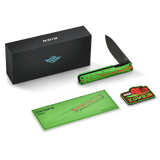 AION Zombie Green Flipper Folding Pocket Knife