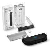 AION Black G10 Flipper Folding Pocket Knife