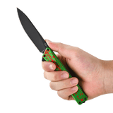 AION Zombie Green Flipper Folding Pocket Knife