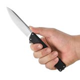 AION Black G10 Flipper Folding Pocket Knife