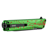 AION Zombie Green Flipper Folding Pocket Knife