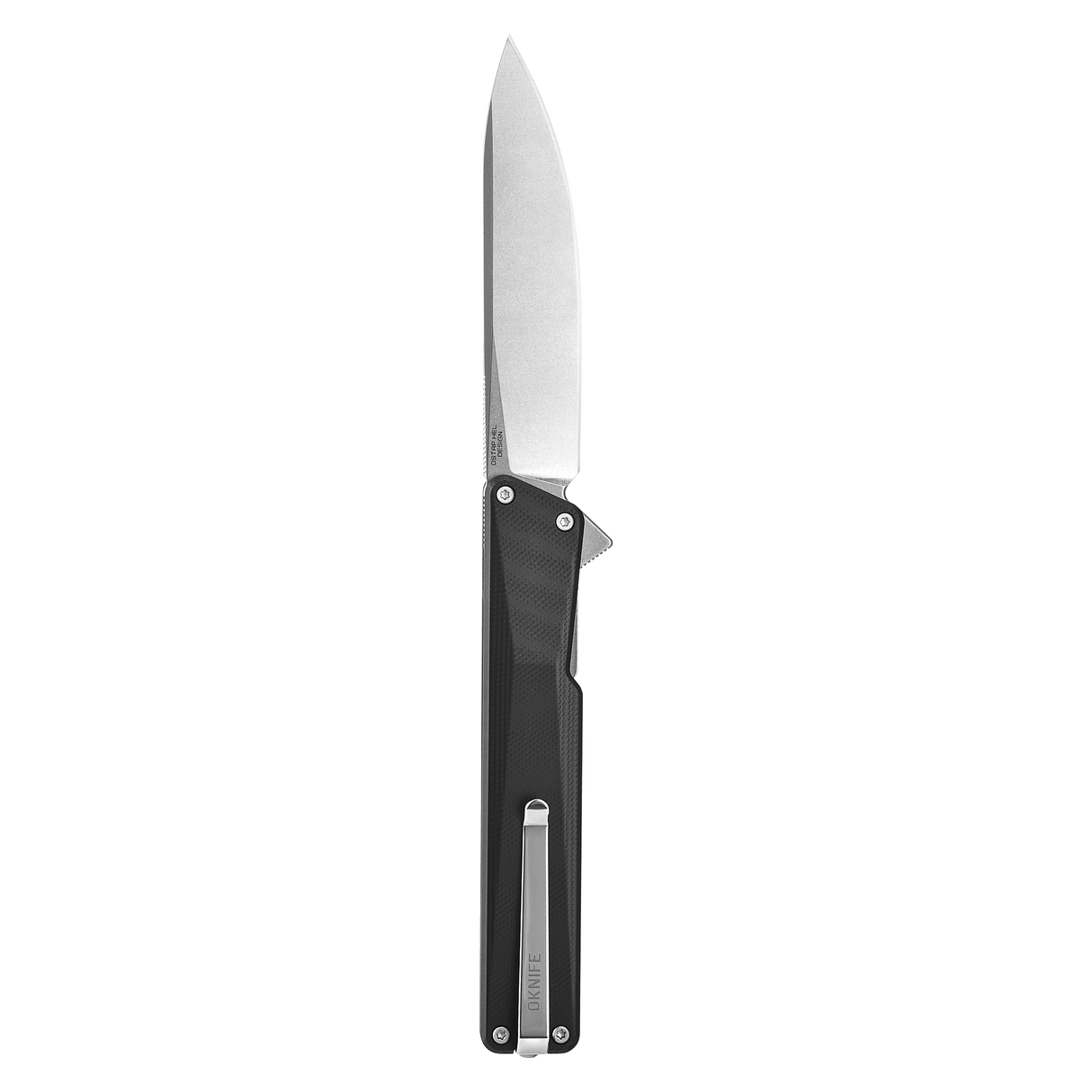 AION Black G10 Flipper Folding Pocket Knife