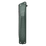 AION Green Micarta Flipper Folding Pocket Knife