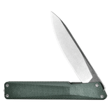 AION Green Micarta Flipper Folding Pocket Knife