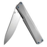 AION Titanium Handle M390 Blade Flipper Folding Pocket Knife