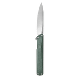 AION Green Micarta Flipper Folding Pocket Knife