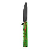 AION Zombie Green Flipper Folding Pocket Knife