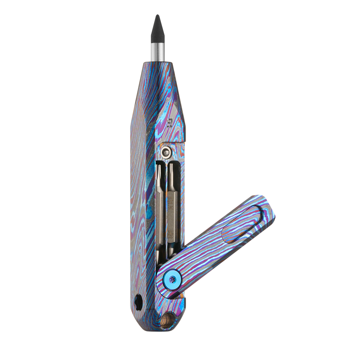 D1 Zirconium Damascus Bundle Spinning Top