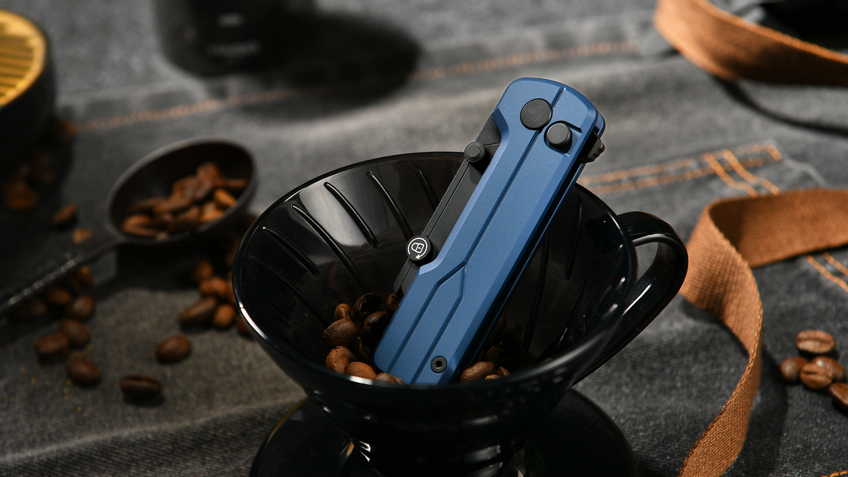 U1 Ultra Navy Blue Pocket Folding Utility Knife with Ceramic Blade