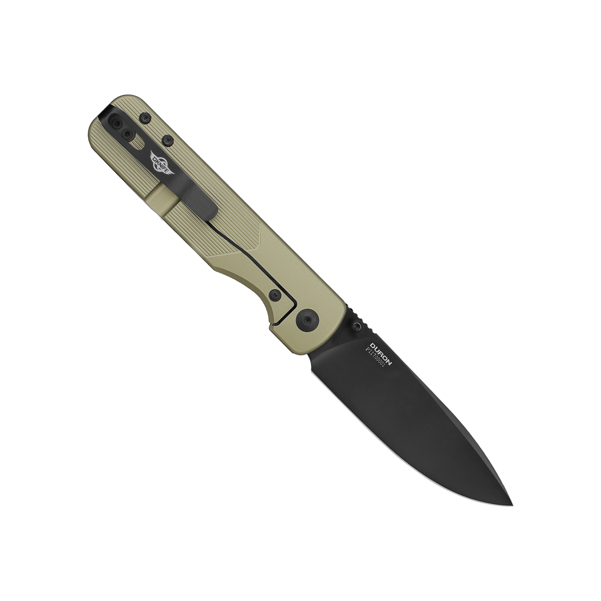 Duron Folding Pocket Knife with OAL Handle | Nitro-V Steel Drop Point Blade | PVD Coating | Frame-Lock