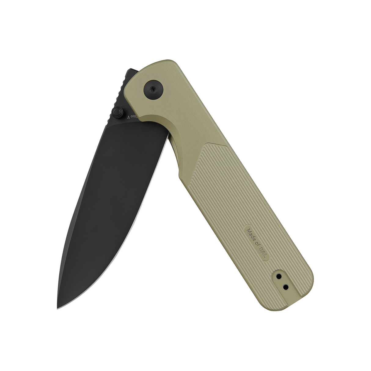 Duron Folding Pocket Knife with OAL Handle | Nitro-V Steel Drop Point Blade | PVD Coating | Frame-Lock